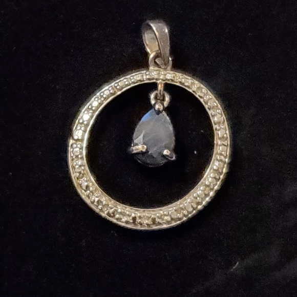 Simon Ross 925 Sterling Silver Pendent with Onyx - Picture 3 of 5